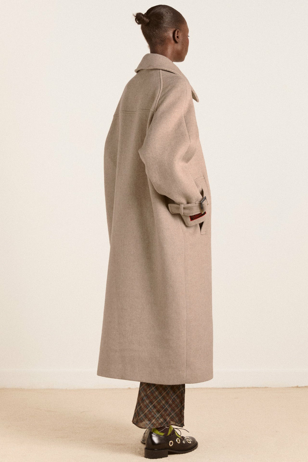 Damson Madder The Jude Oat Wool Coat | Long Wool Coat