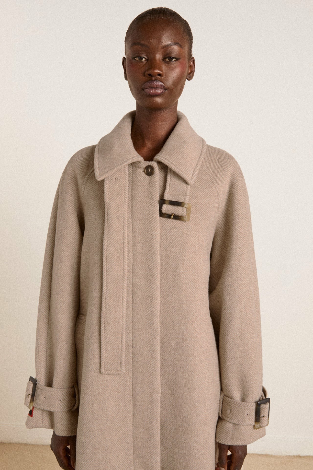 Damson Madder The Jude Oat Wool Coat | Long Wool Coat