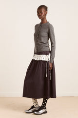 Damson Madder voula wool and cashmere blend cardigan - charcoal