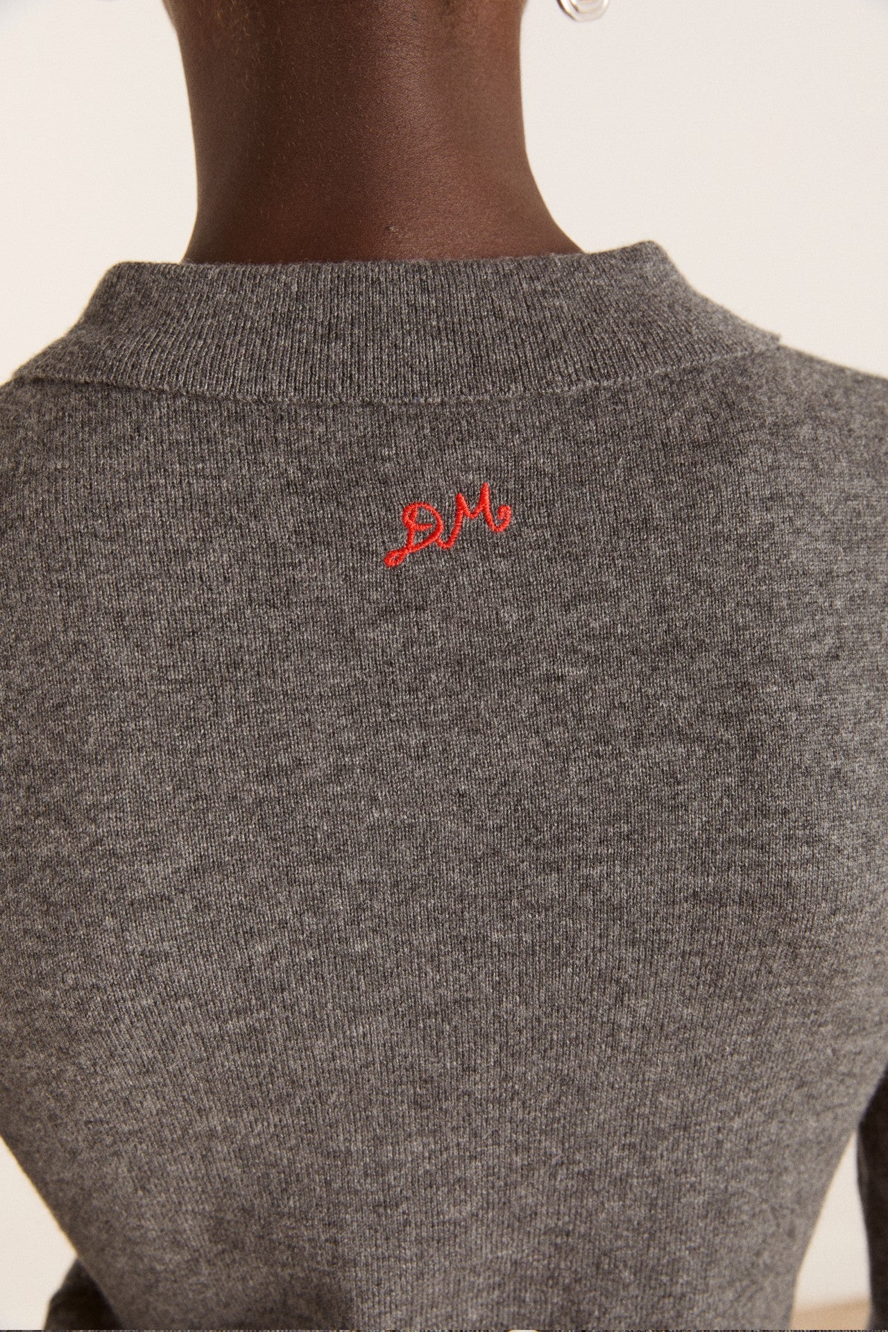 Damson Madder voula wool and cashmere blend cardigan - charcoal