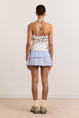 Damson Madder zazie jersey halter - polka dot