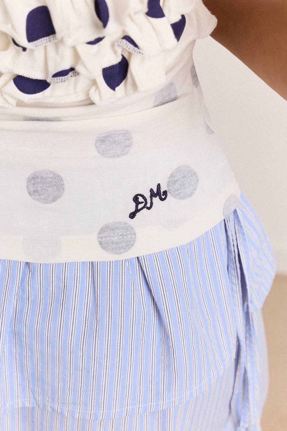 Damson Madder zazie jersey halter - polka dot
