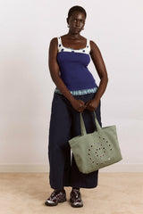 Damson Madder idelle jersey top - navy
