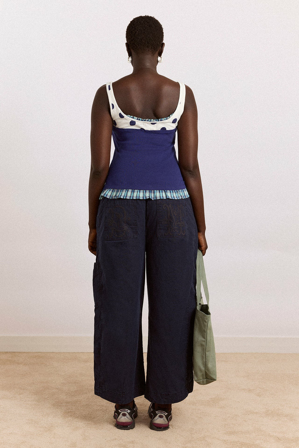 Damson Madder idelle jersey top - navy