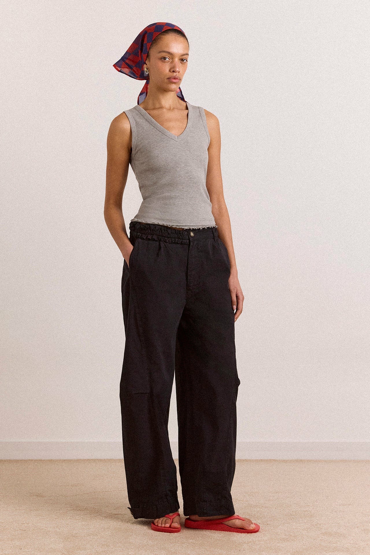 Damson Madder zora tank - grey marl