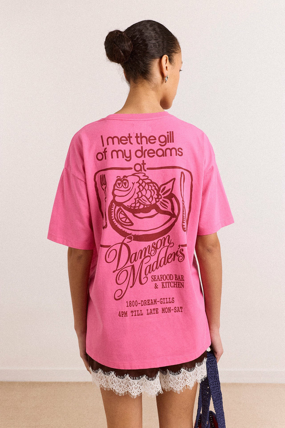 Damson Madder gill of dreams graphic tee - pink