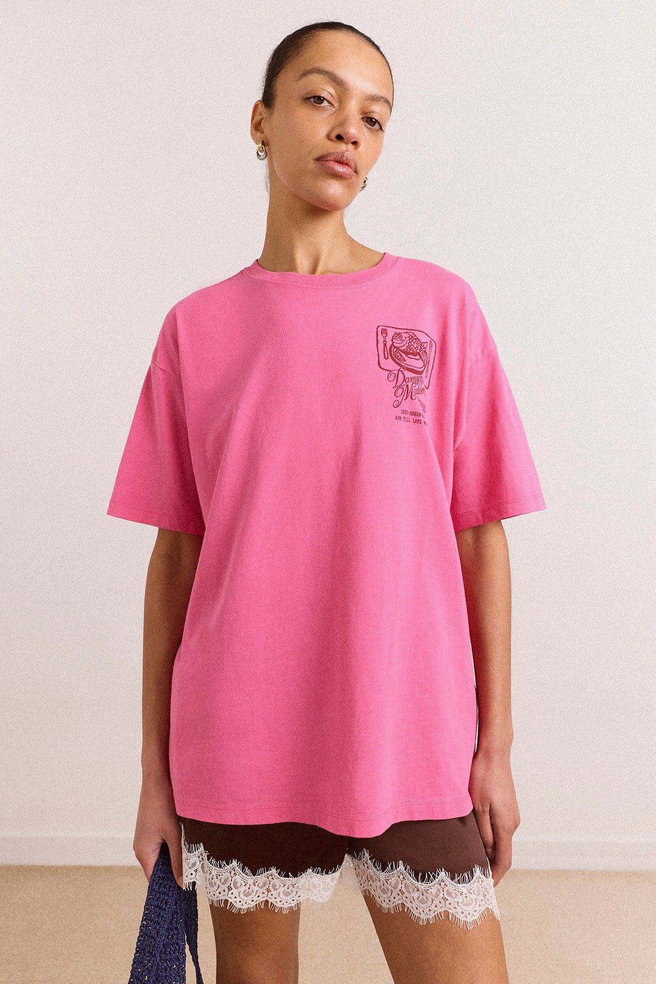 Damson Madder gill of dreams graphic tee - pink