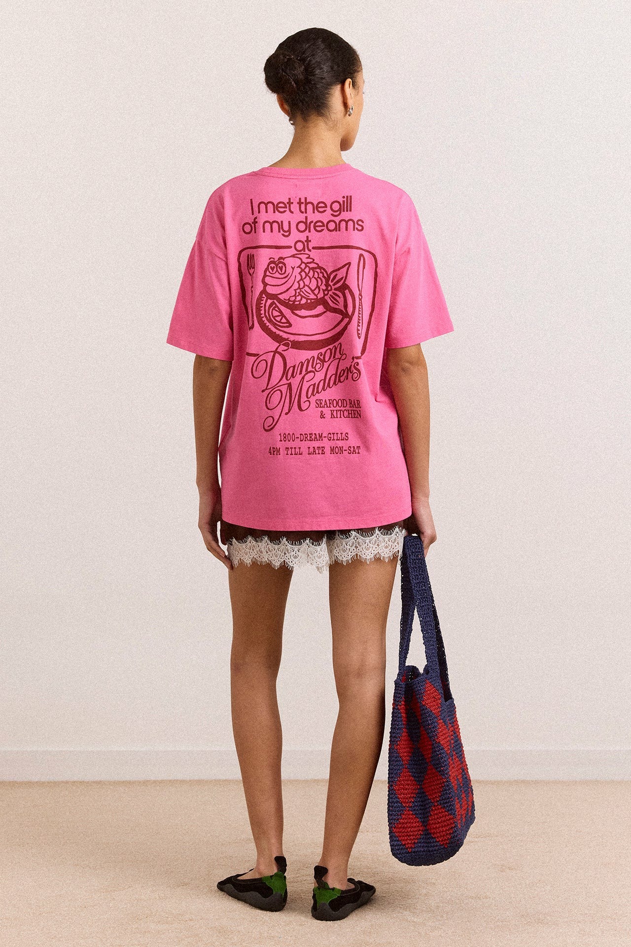 Damson Madder gill of dreams graphic tee - pink