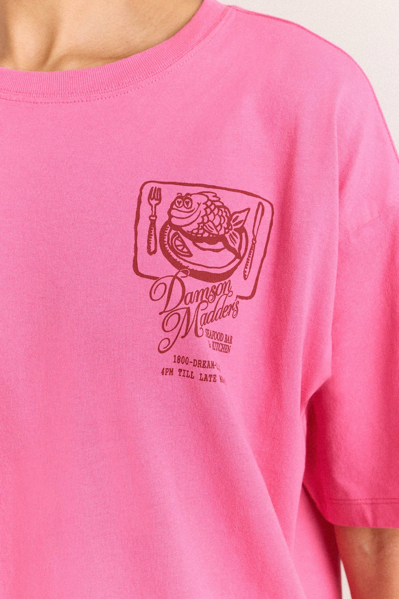 Damson Madder gill of dreams graphic tee - pink