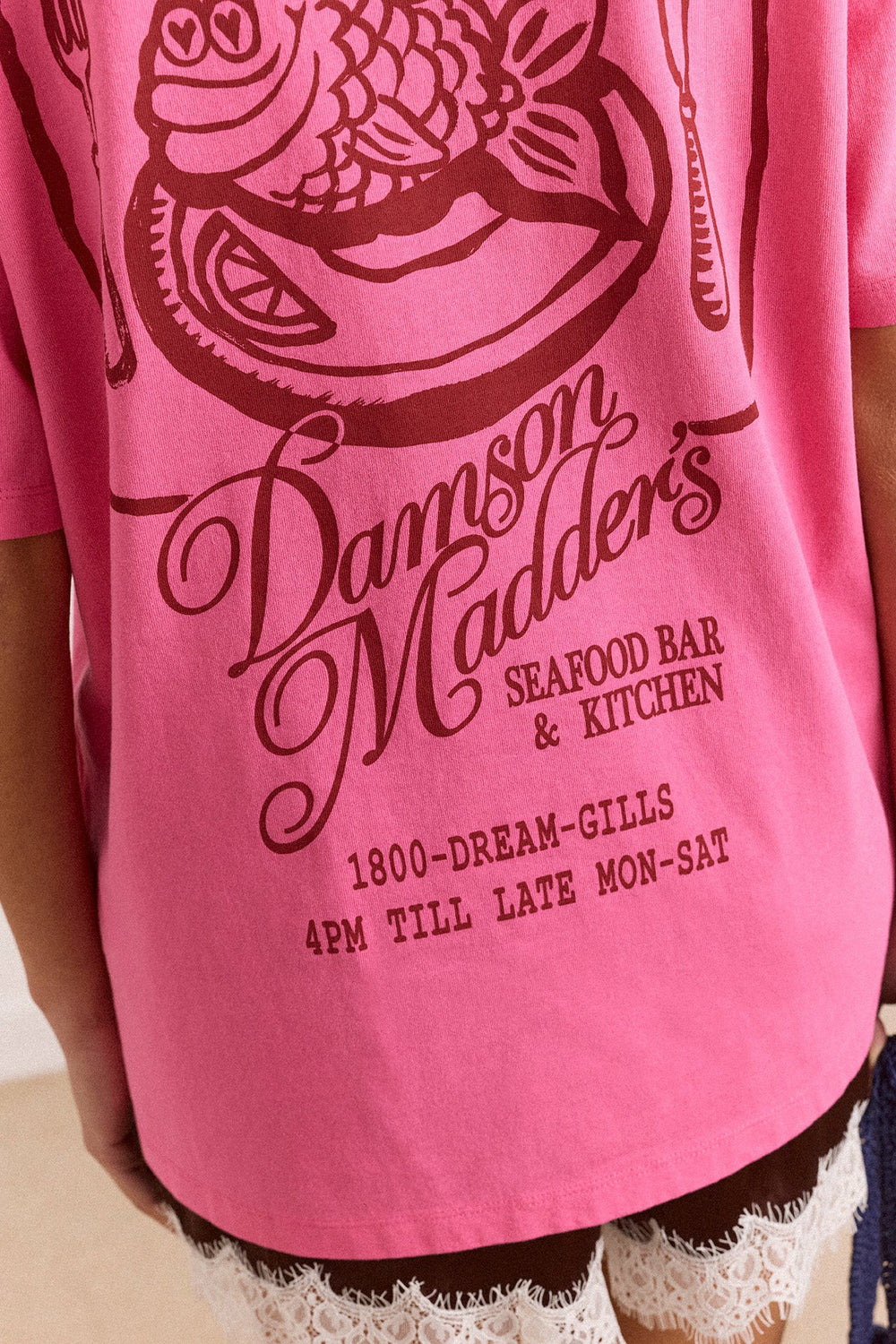 Damson Madder gill of dreams graphic tee - pink
