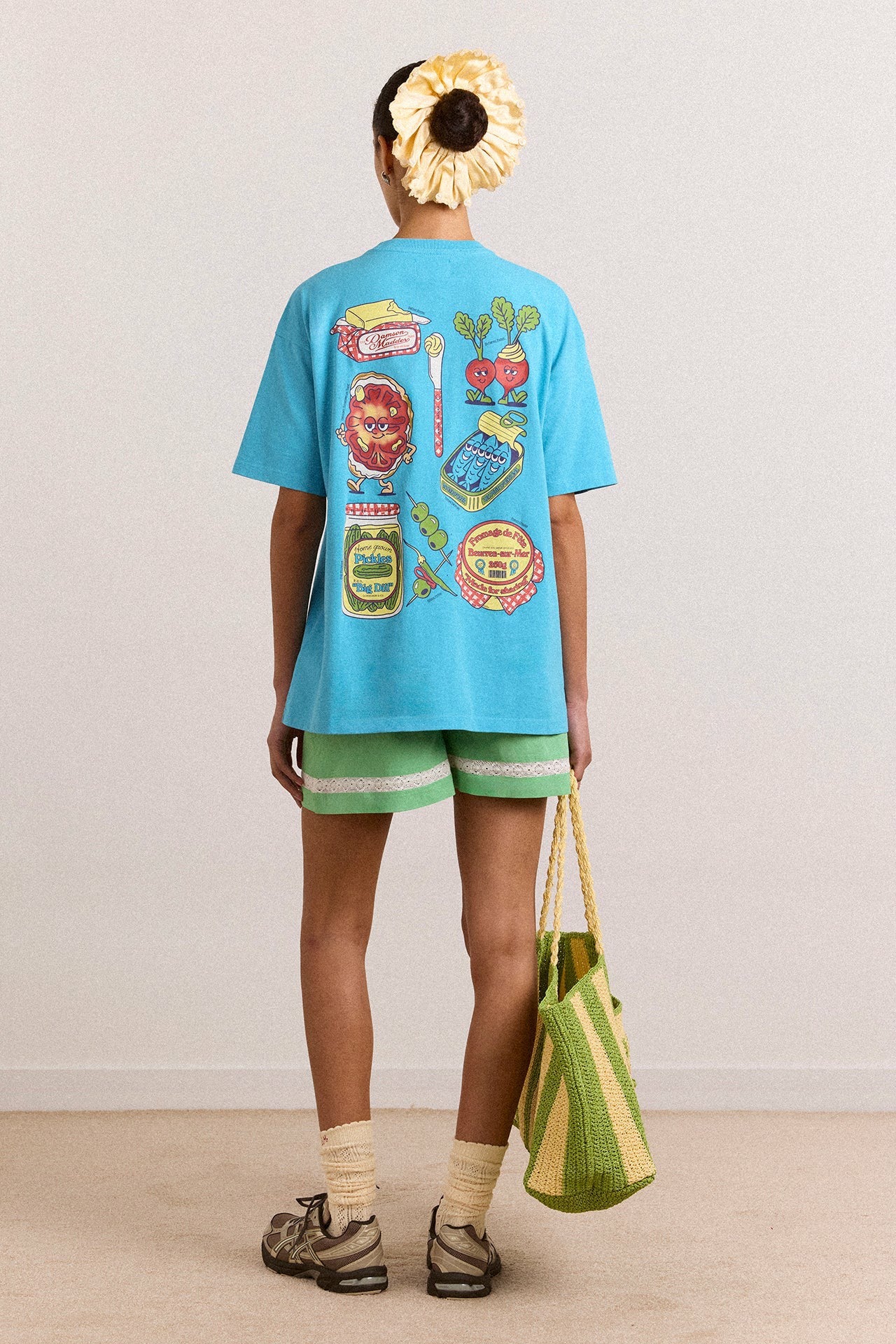 Damson Madder snack plate graphic tee - blue
