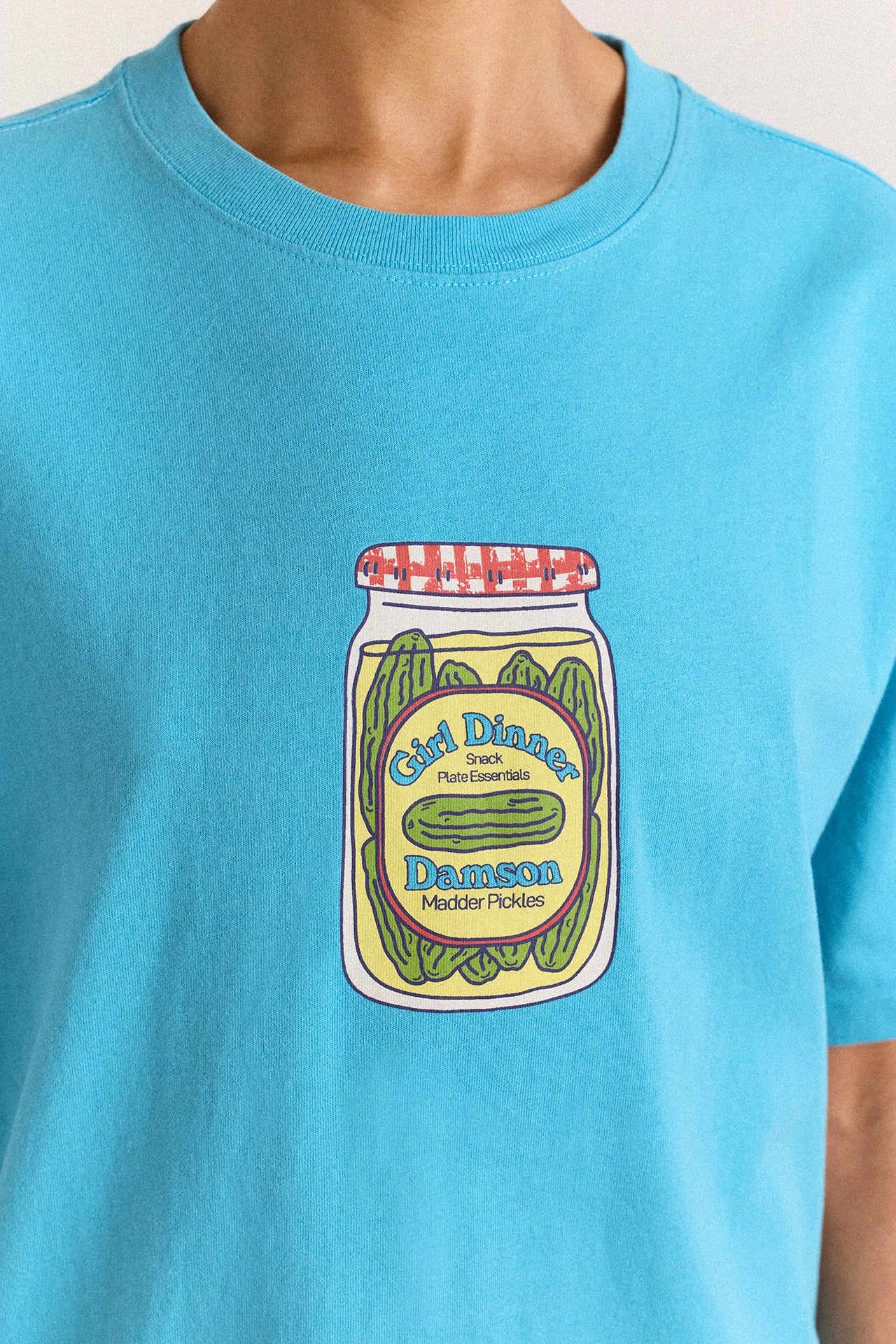 Damson Madder snack plate graphic tee - blue