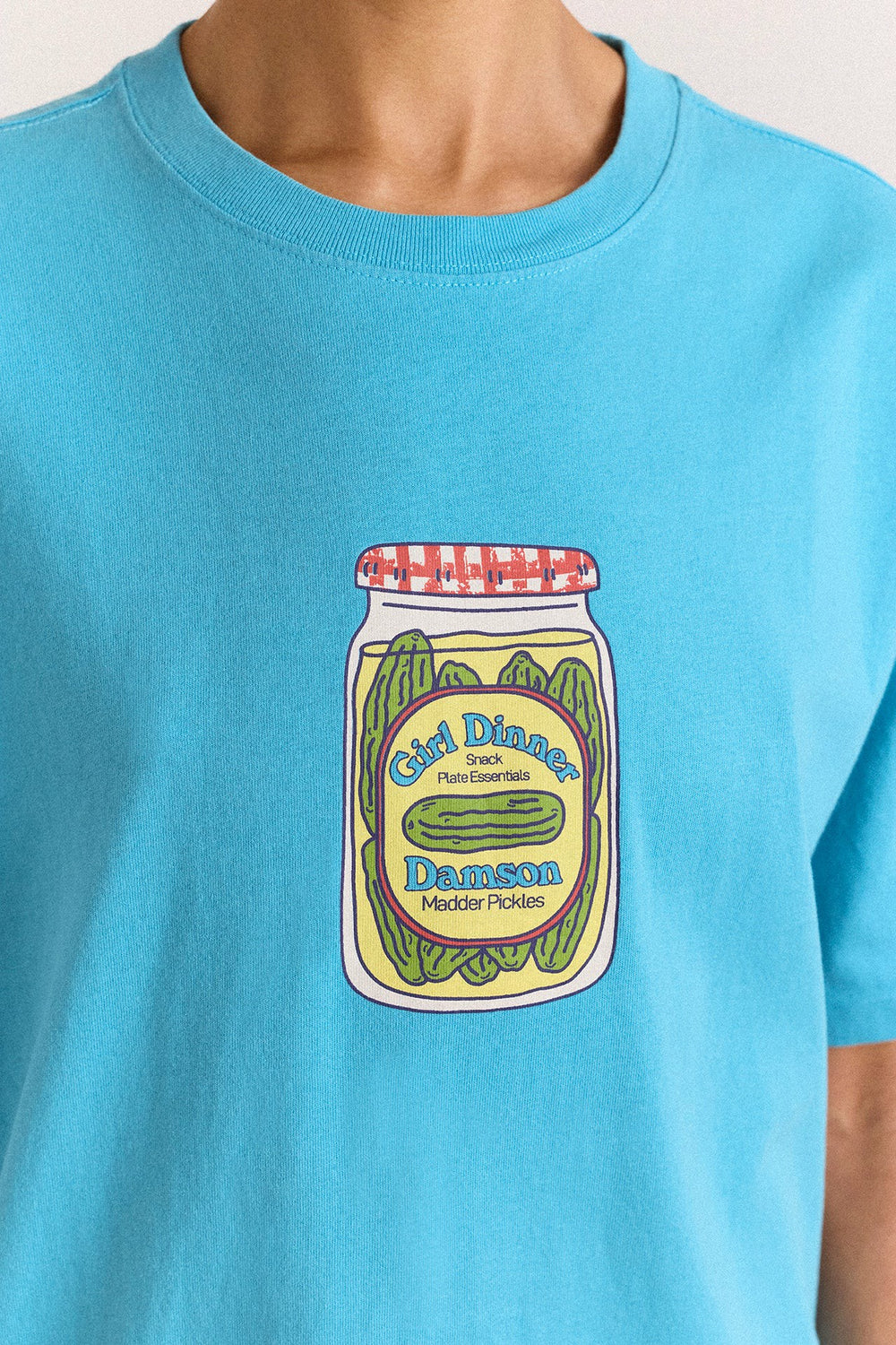 Damson Madder snack plate graphic tee - blue