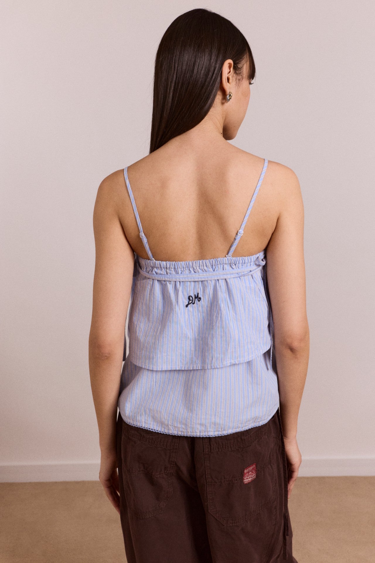 Damson Madder inka mini skirt / top - blue stripe