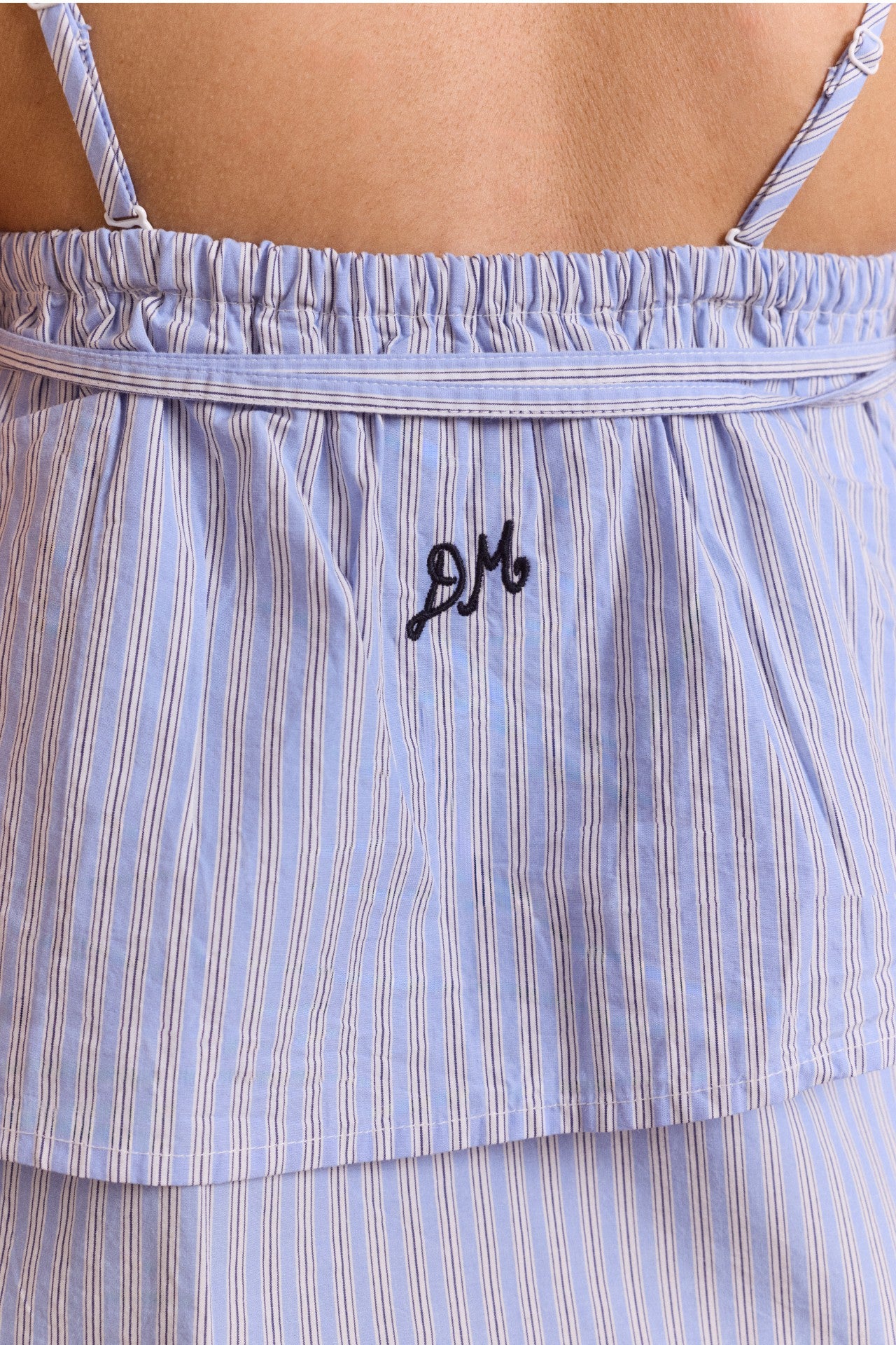 Damson Madder inka mini skirt / top - blue stripe