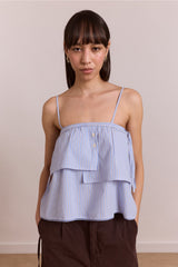Damson Madder inka mini skirt / top - blue stripe