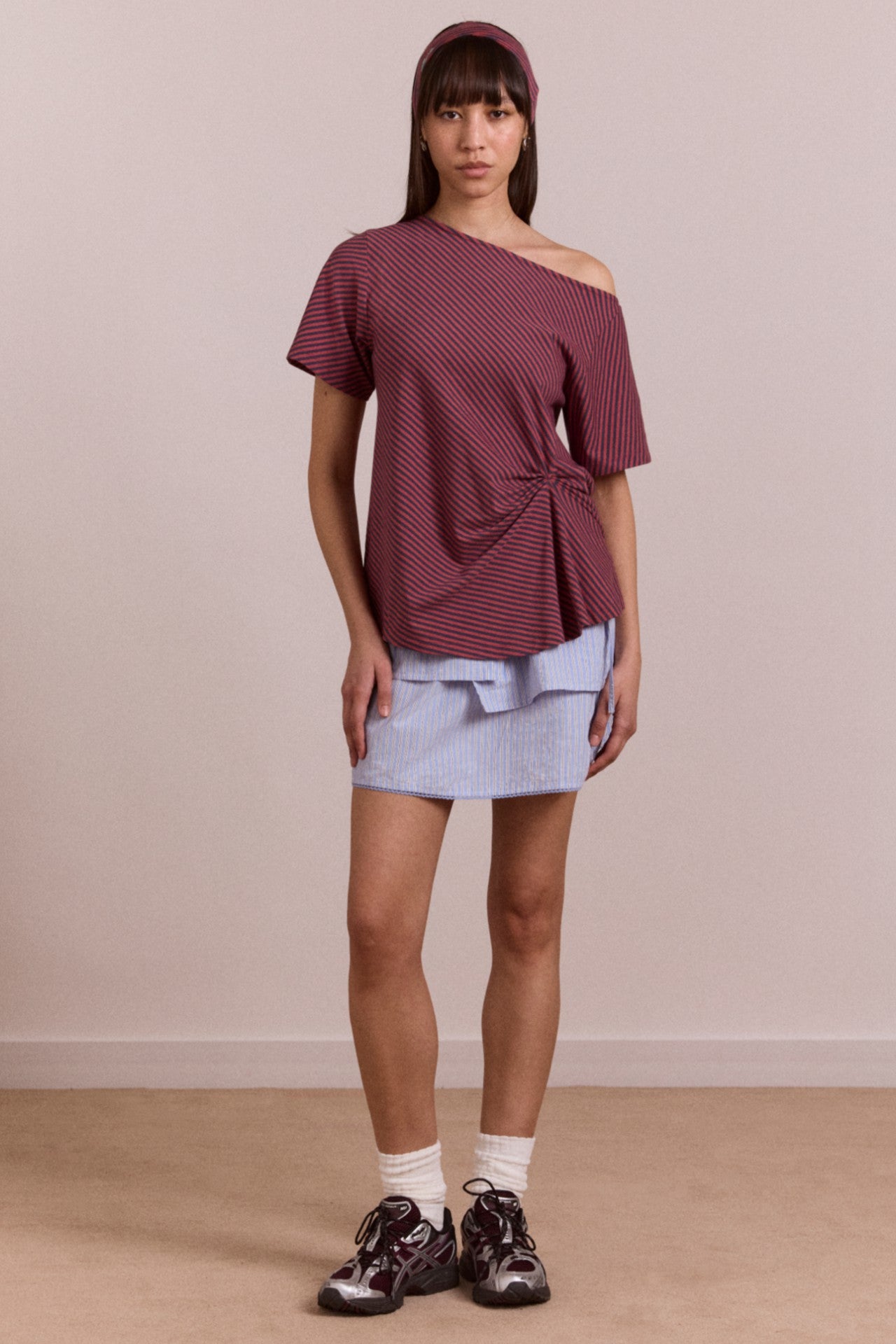 Damson Madder inka mini skirt / top - blue stripe