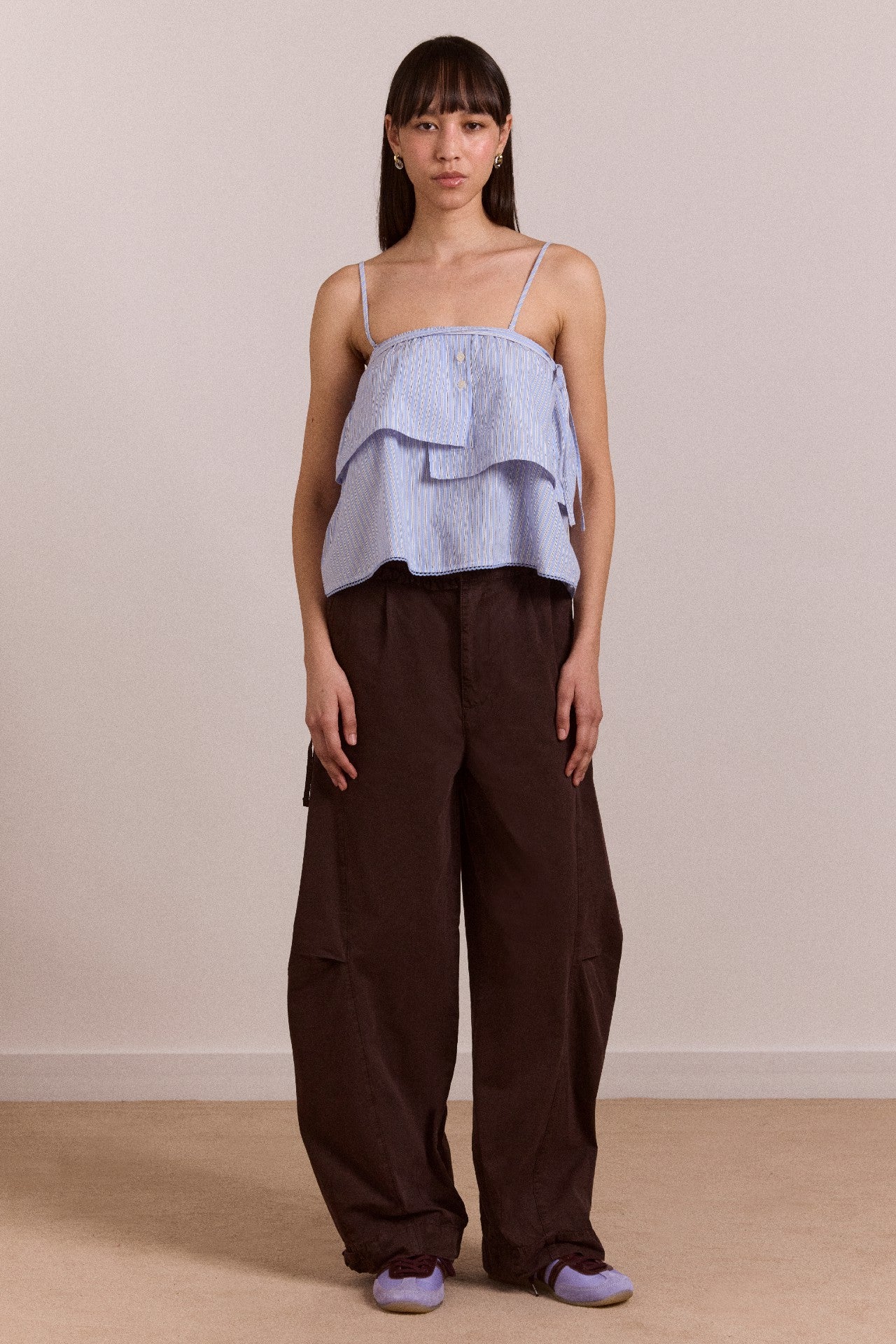 Damson Madder inka mini skirt / top - blue stripe