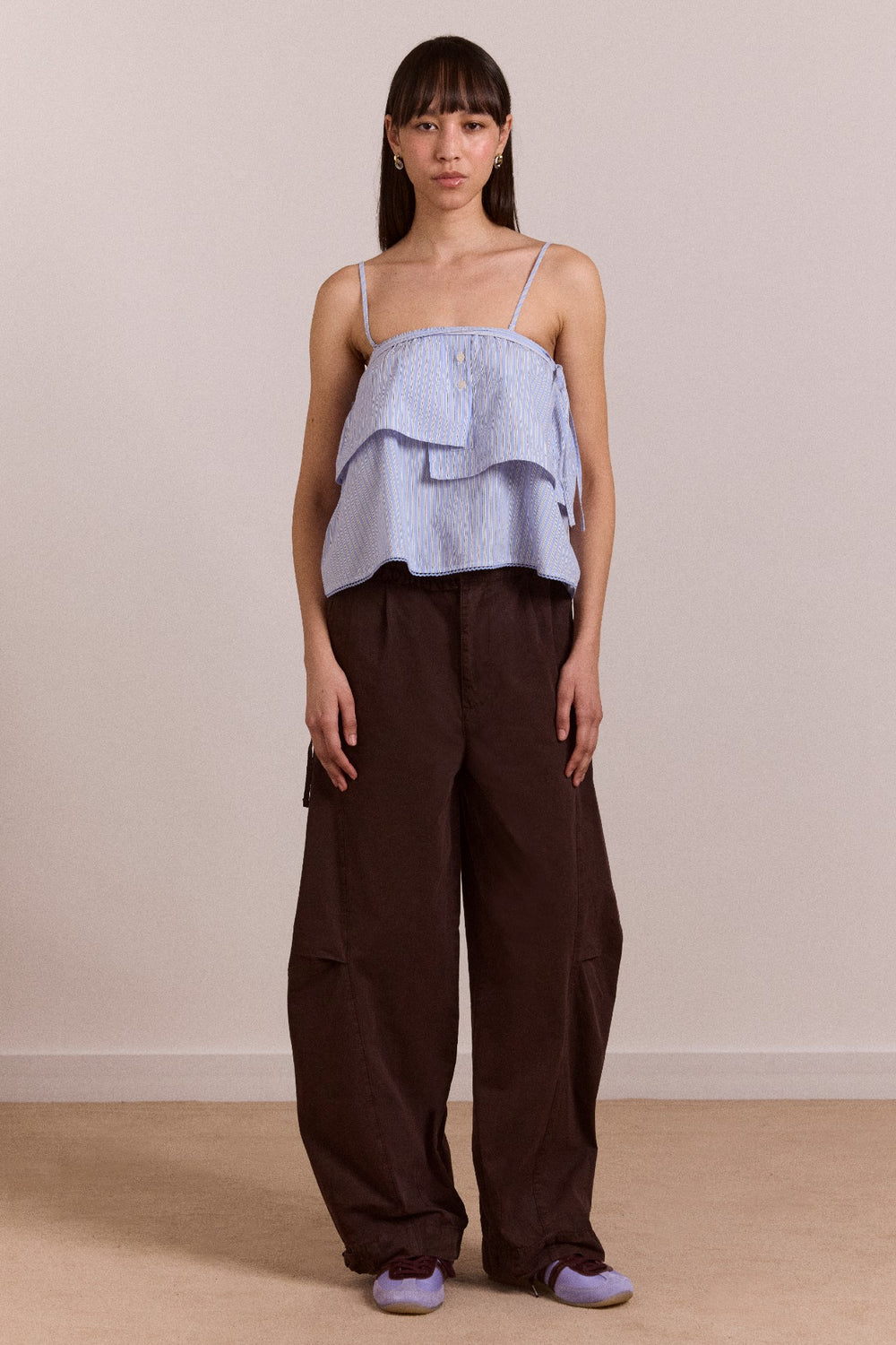 Damson Madder inka mini skirt / top - blue stripe