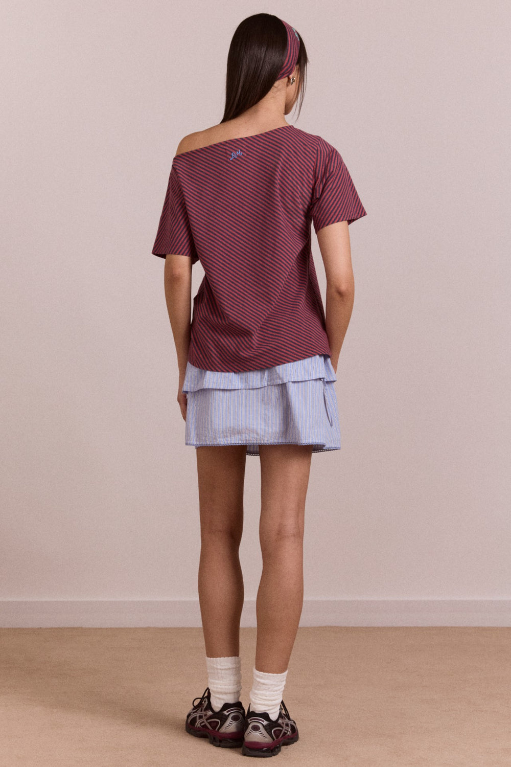 Damson Madder inka mini skirt / top - blue stripe