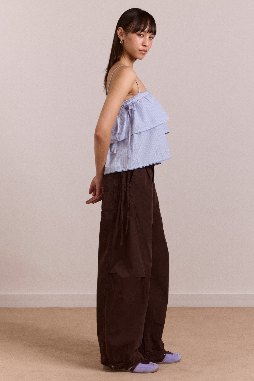 Damson Madder inka mini skirt / top - blue stripe