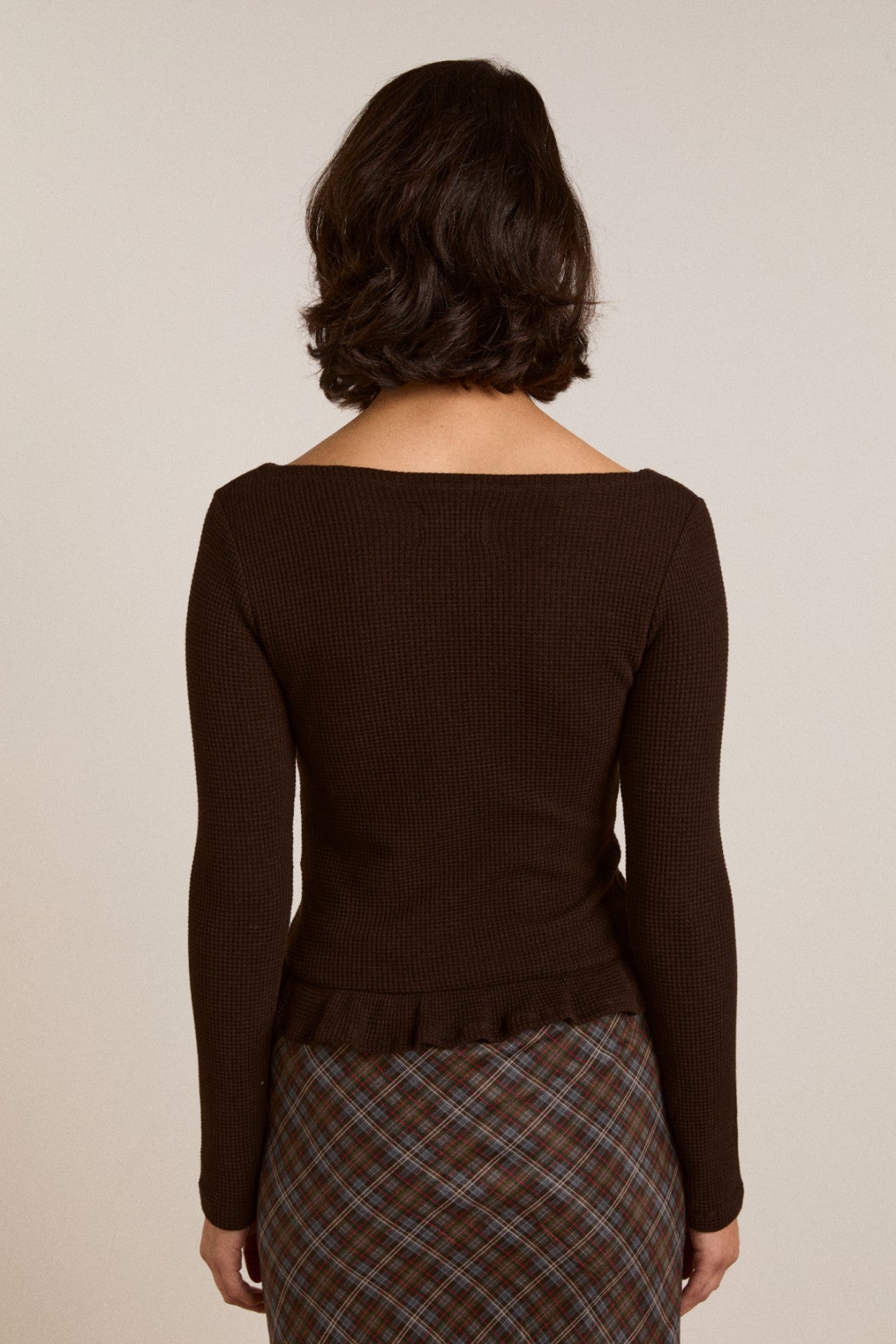 Damson Madder marjorie waffle top