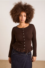 Damson Madder marjorie waffle top