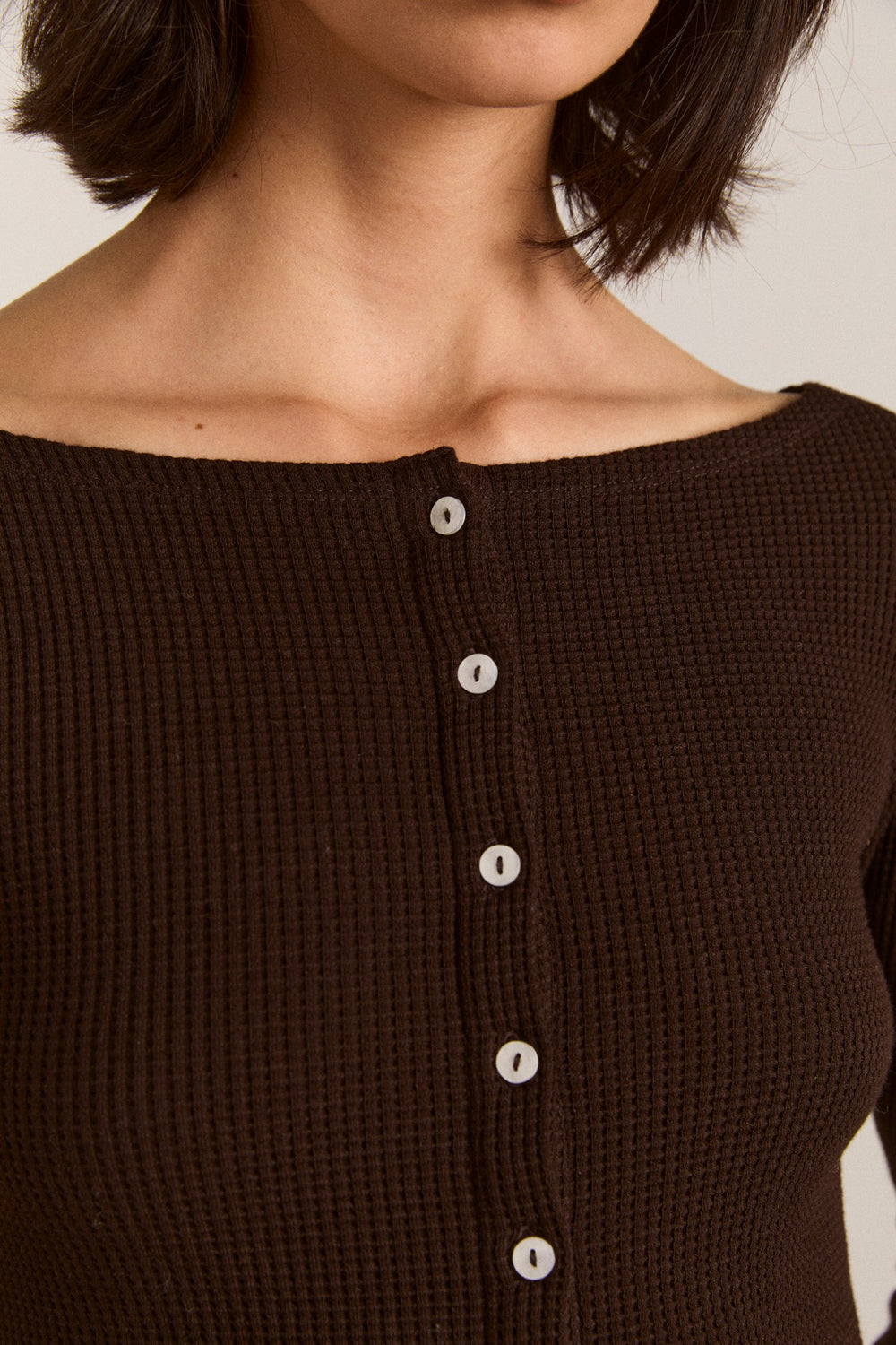 Damson Madder marjorie waffle top