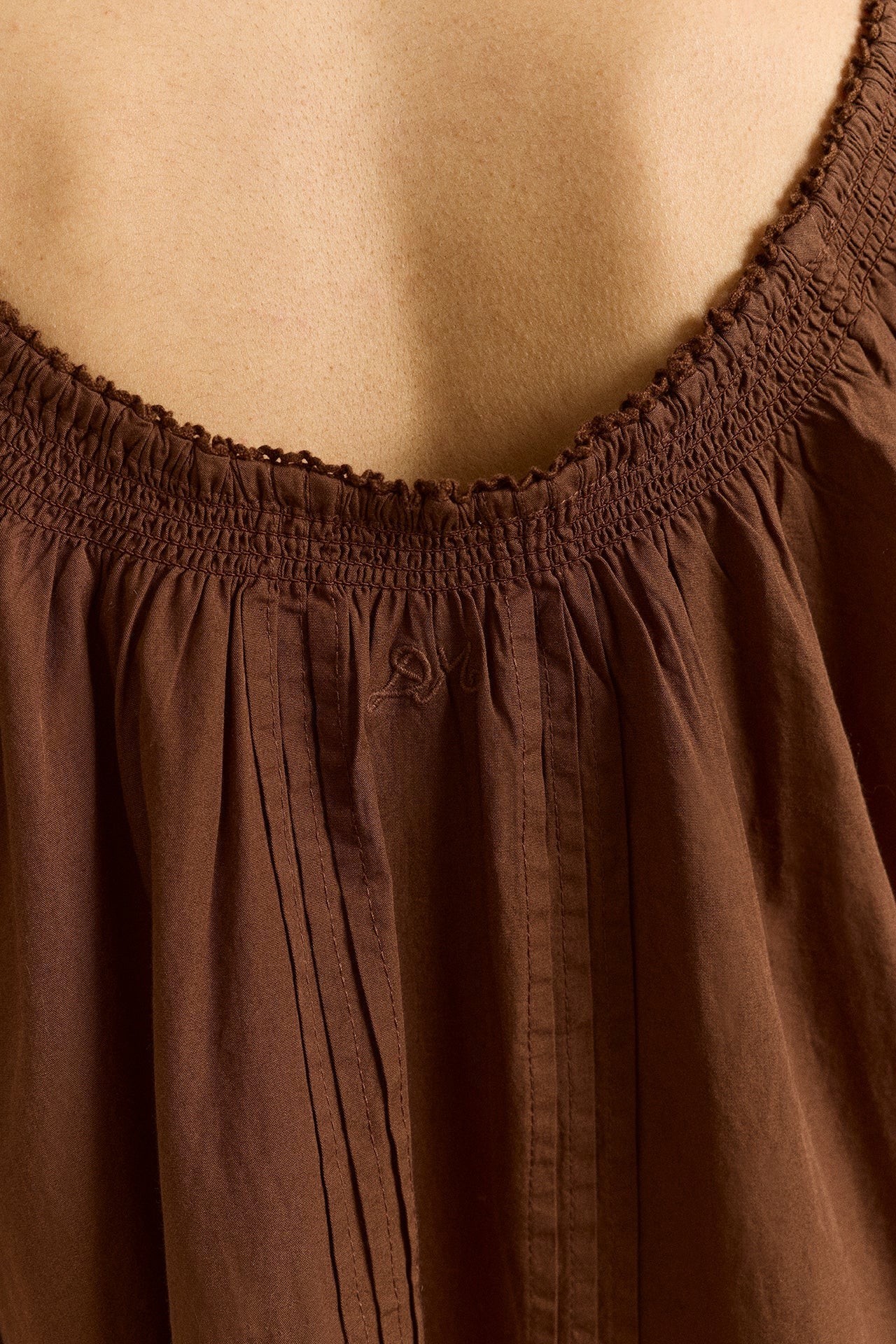 Damson Madder jayne mini dress - choc