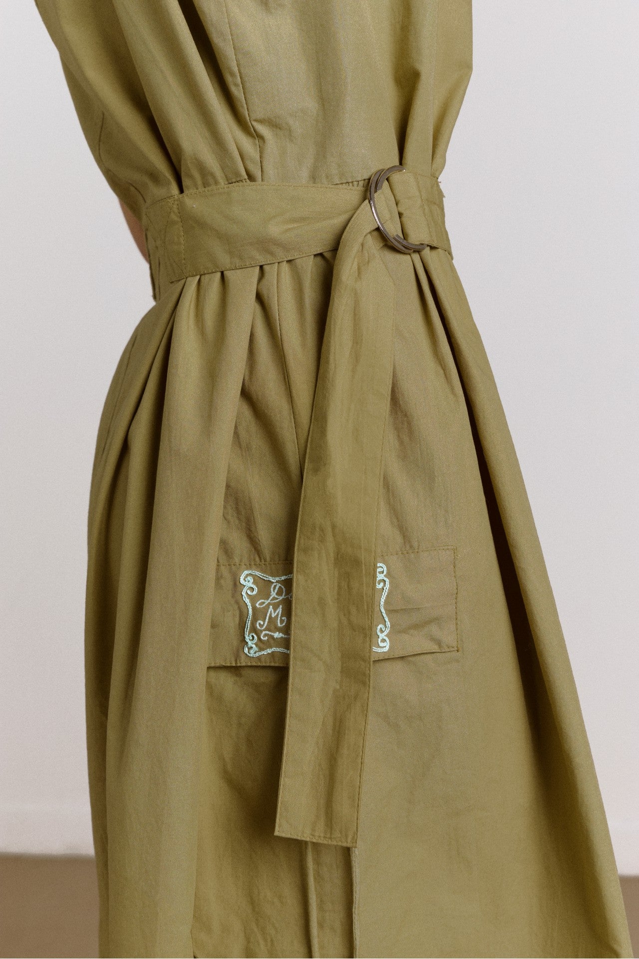 Damson Madder tate midi dress - olive