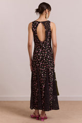 Damson Madder genevieve midi dress - rose print