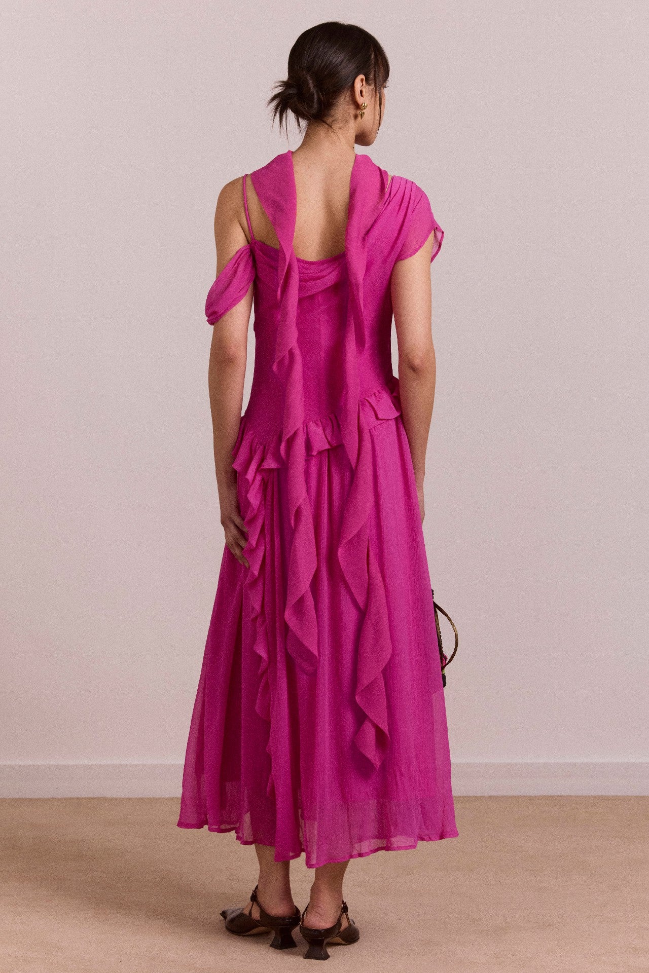Damson Madder moxie midi dress - pink
