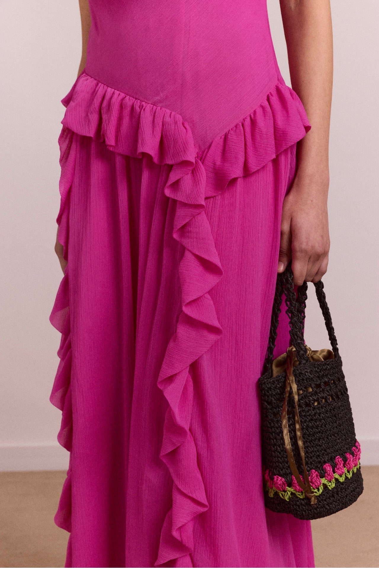 Damson Madder moxie midi dress - pink