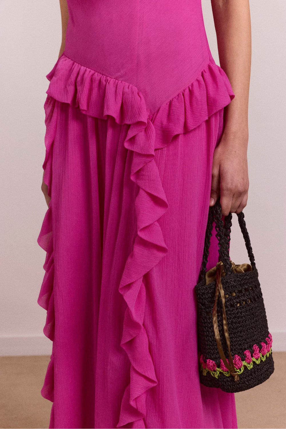 Damson Madder moxie midi dress - pink