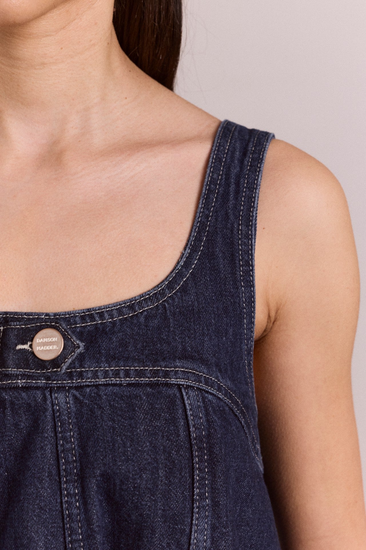 Damson Madder immy mini dress - dark wash