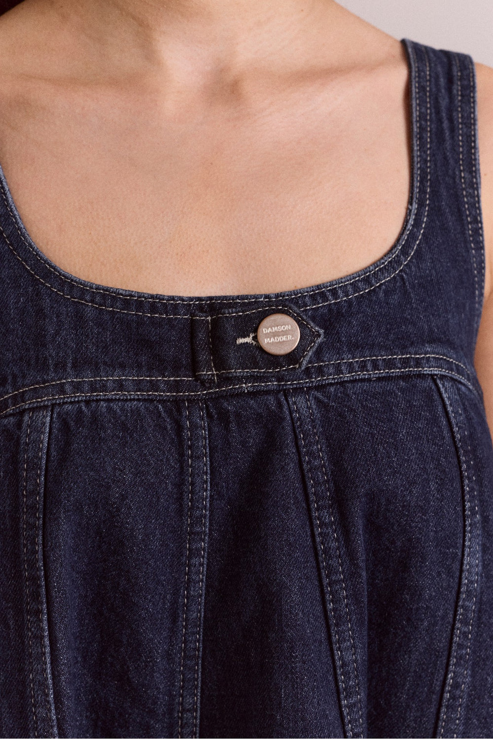 Damson Madder immy mini dress - dark wash