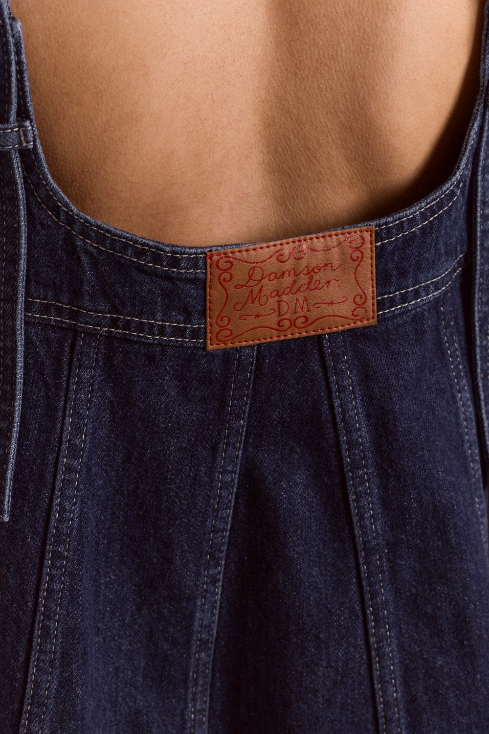 Damson Madder immy mini dress - dark wash