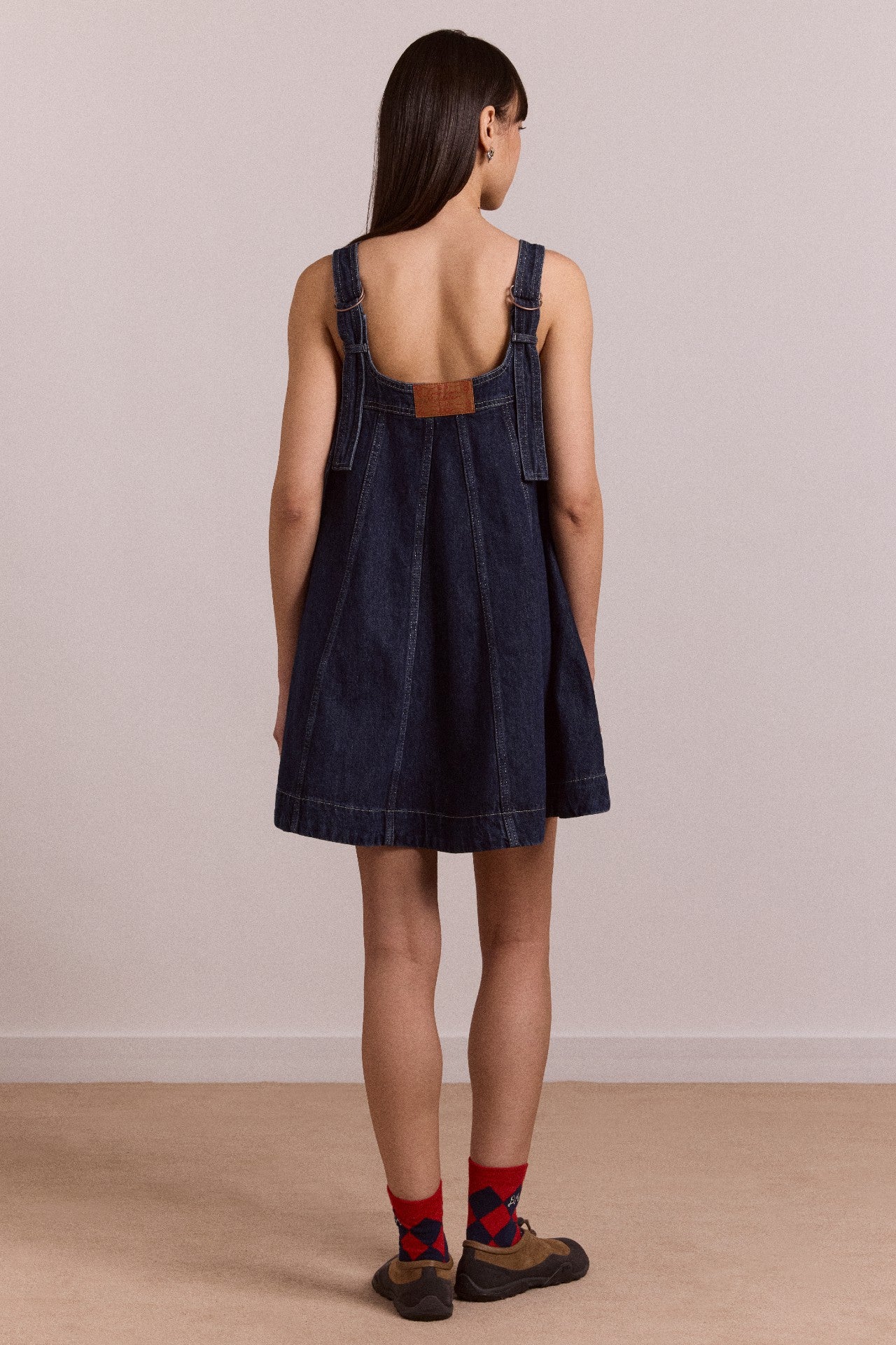 Damson Madder immy mini dress - dark wash