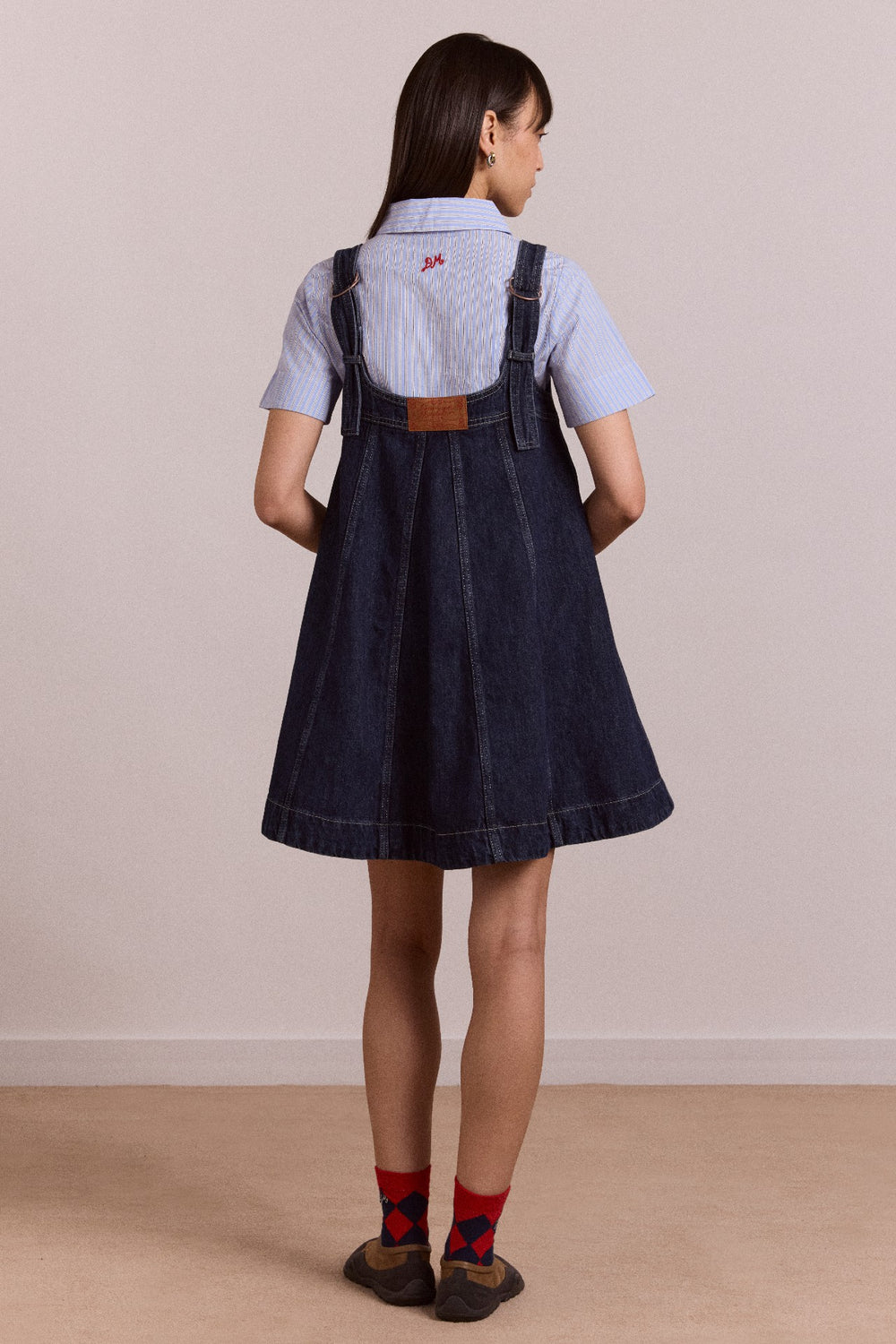 Damson Madder immy mini dress - dark wash