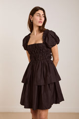 Damson Madder lyza mini dress - black