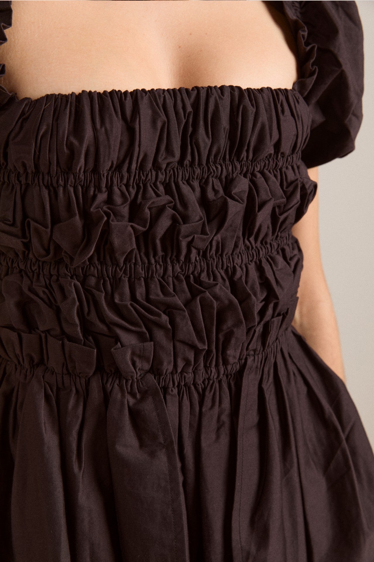 Damson Madder lyza mini dress - black