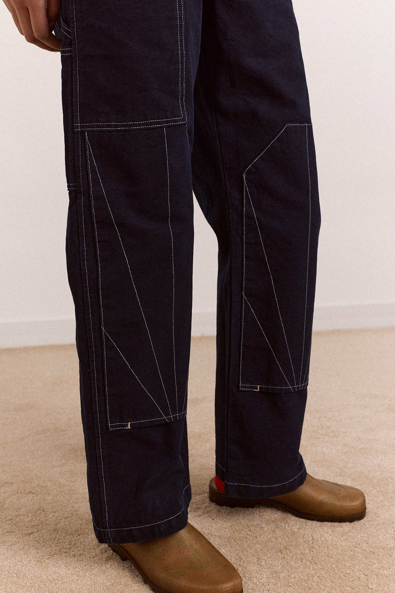 Damson Madder lisa workwear denim overalls