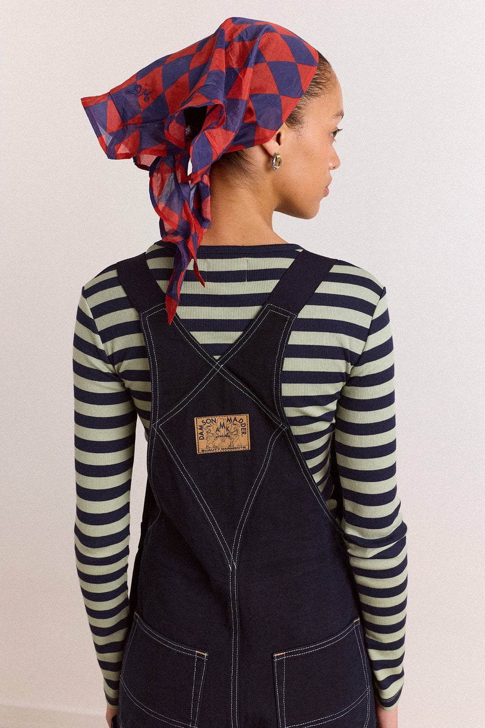 Damson Madder lisa workwear denim overalls