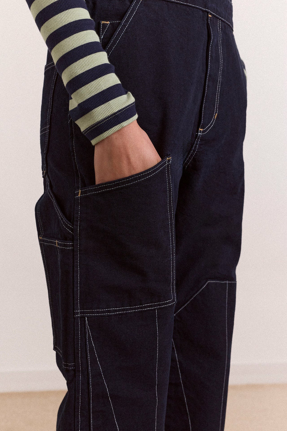 Damson Madder lisa workwear denim overalls
