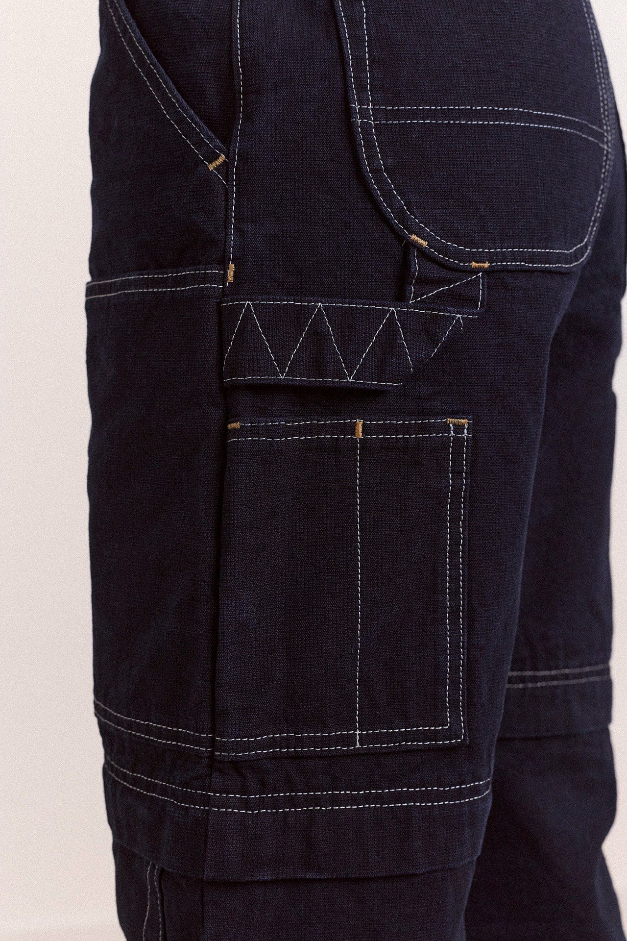 Damson Madder laura workwear denim zip off jeans