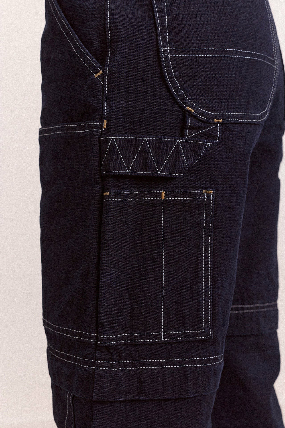 Damson Madder laura workwear denim zip off jeans