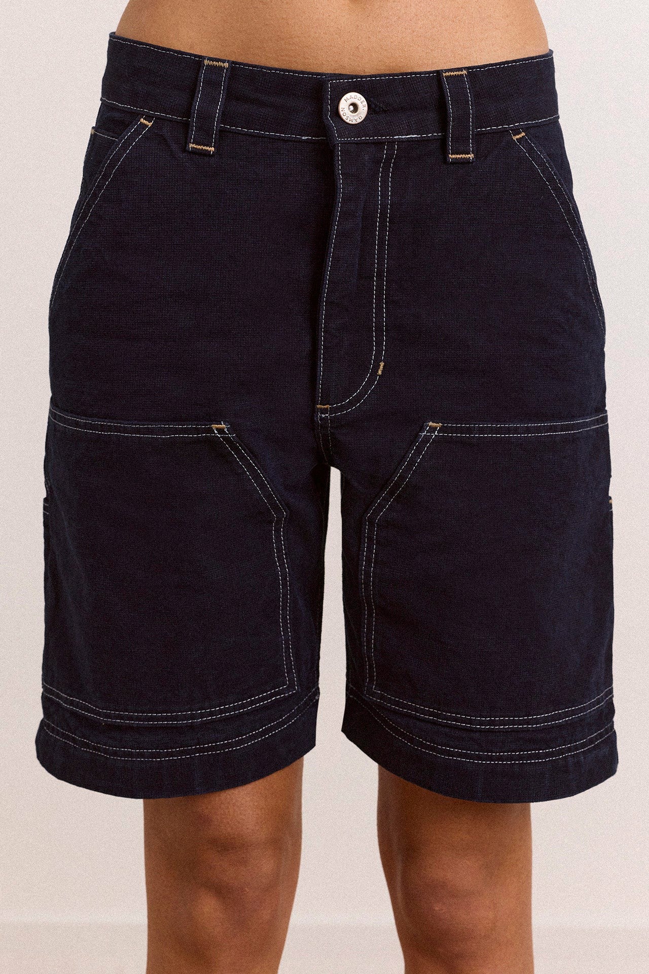 Damson Madder laura workwear denim zip off jeans