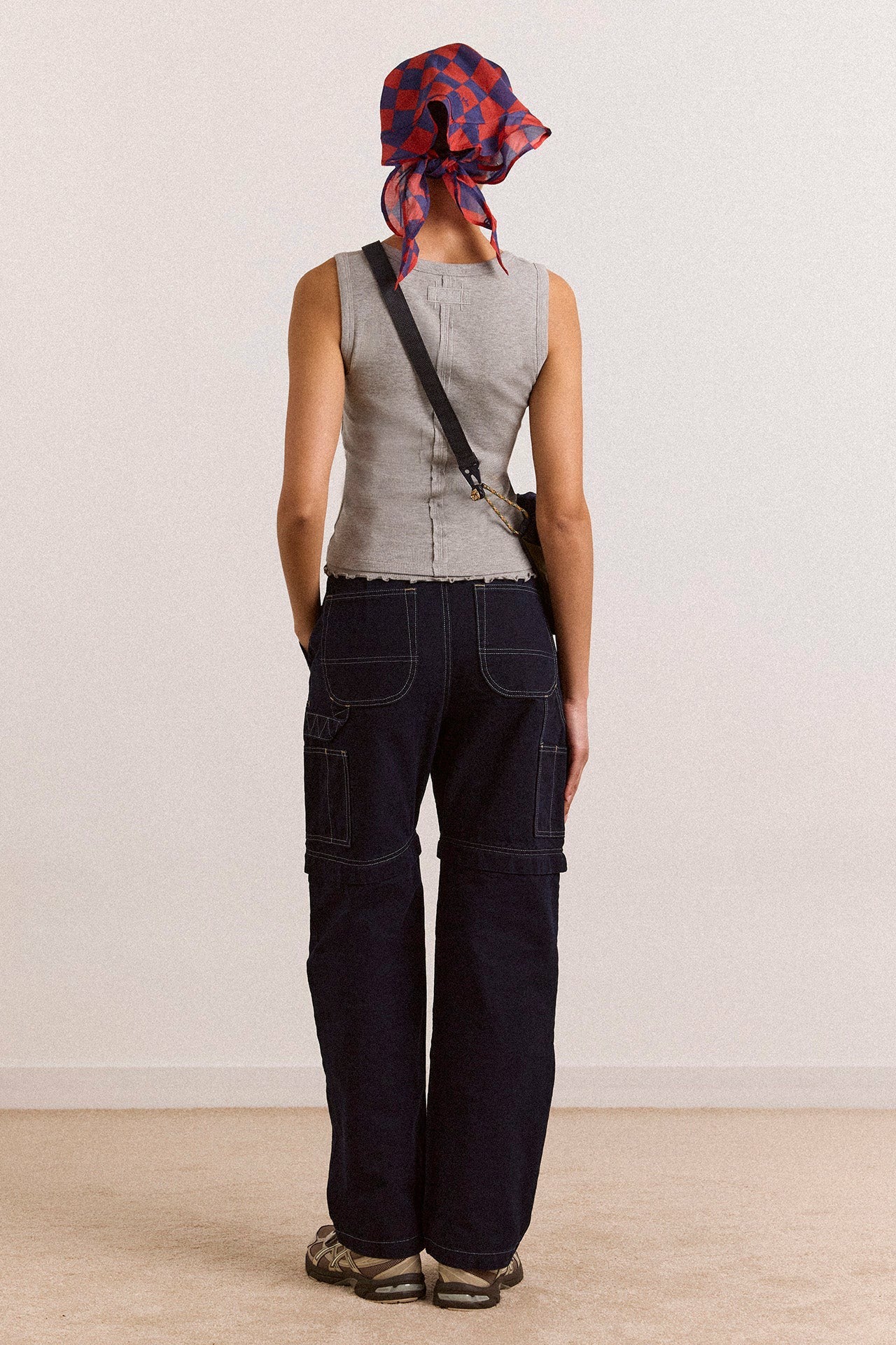 Damson Madder laura workwear denim zip off jeans