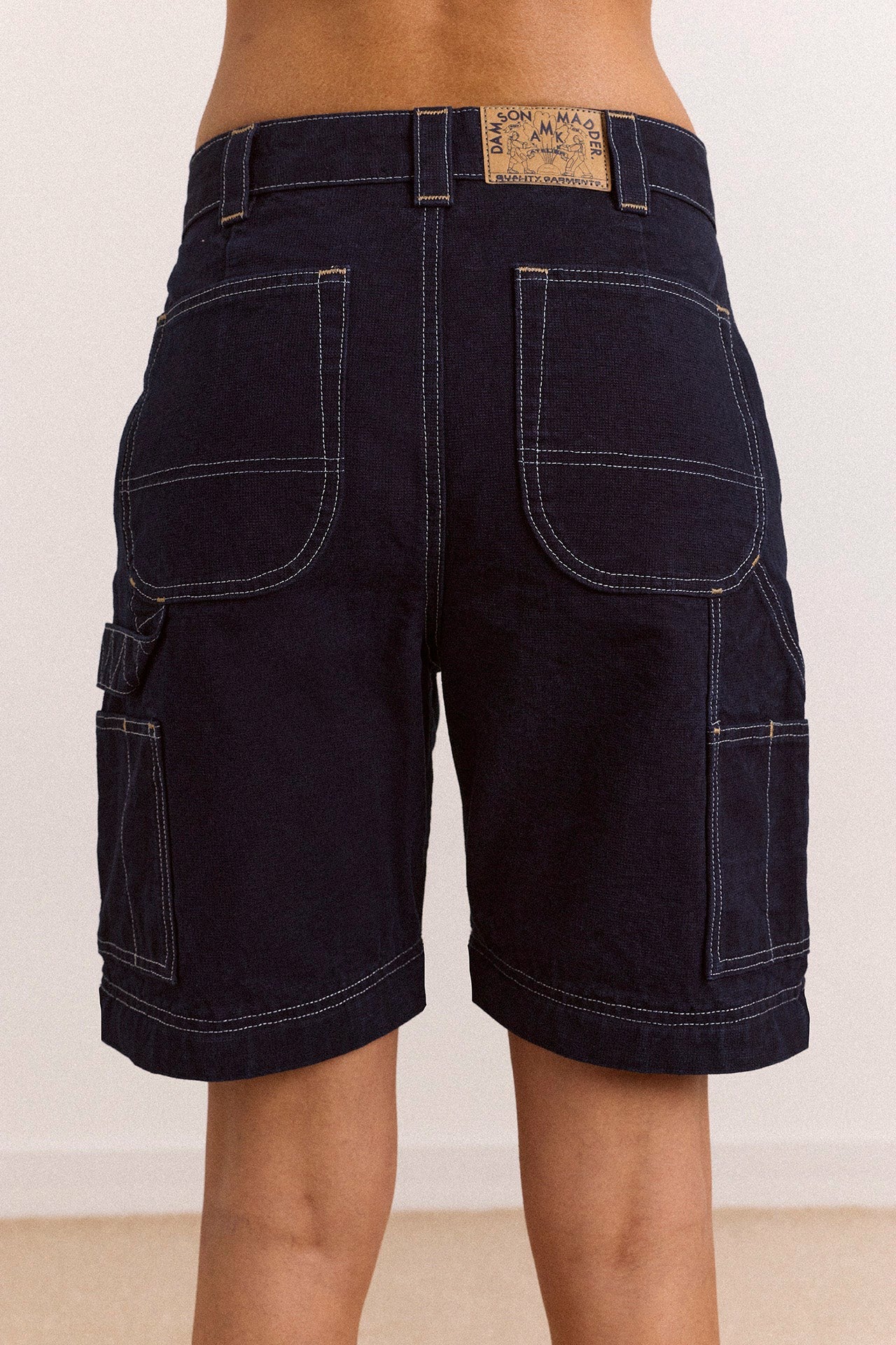 Damson Madder laura workwear denim zip off jeans