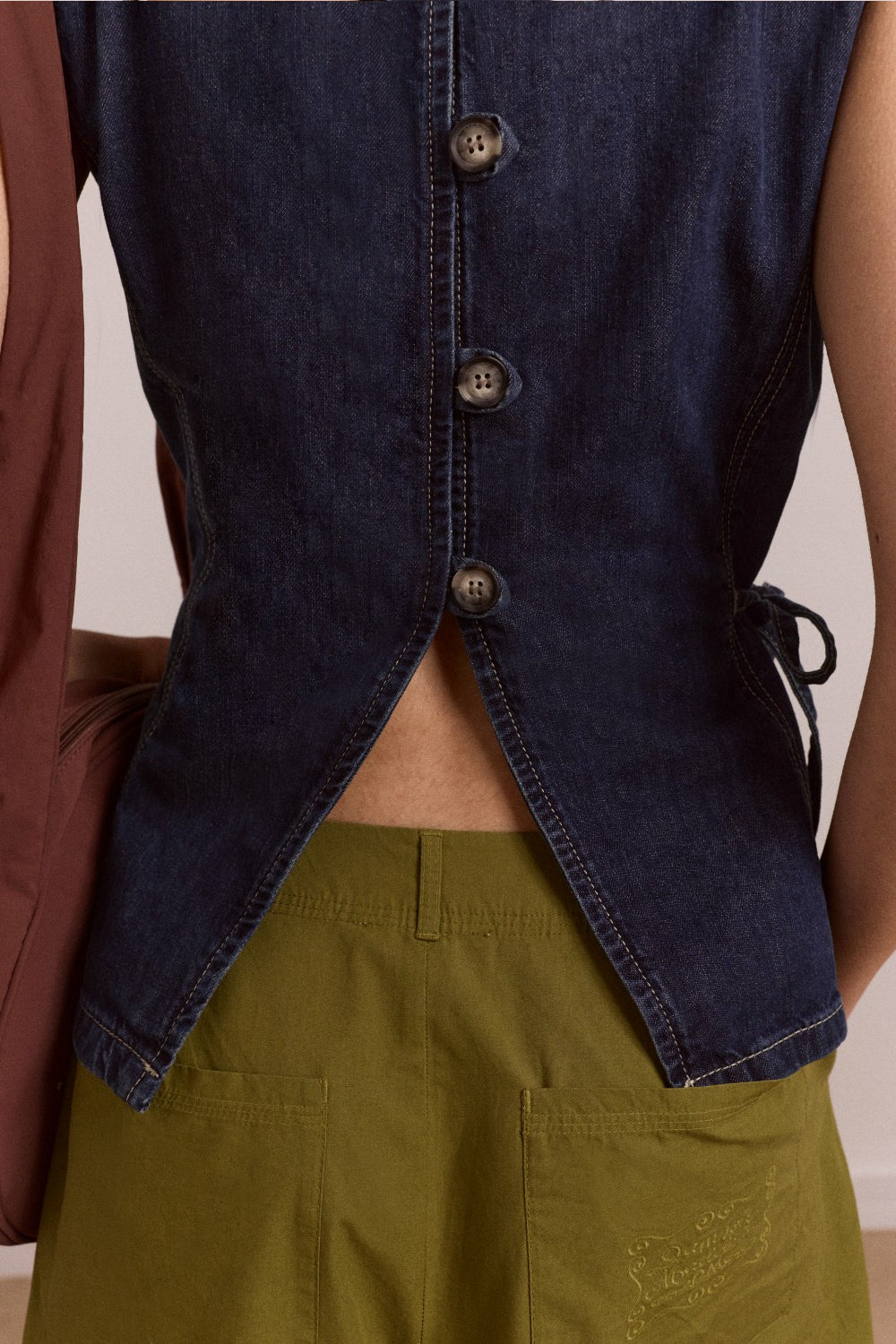 Damson Madder maxime top - dark indigo